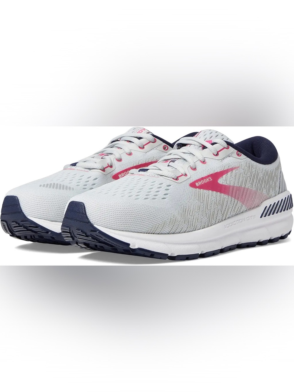 Brooks Women’s Addiction GTS 15 Oyster/Peacoat/Lilac Rose 9.5 Narrow